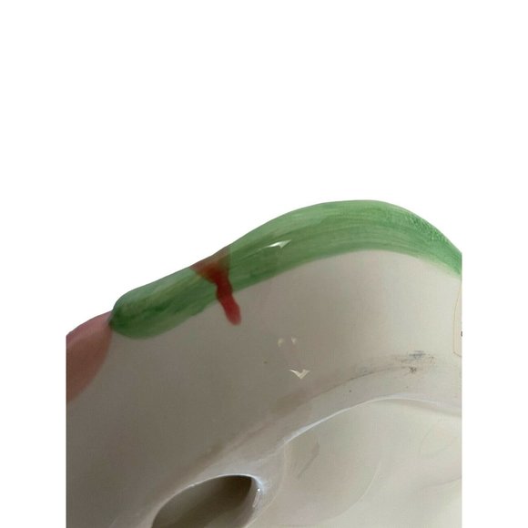 Hoppy Easter Plate Ceramic 8 Easter Egg Tray Holder 10" x 10 1/2" x 3 1/4 - Picture 9 of 9